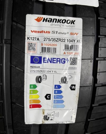 Hankook Ventus S1 Evo 3 K127 315/30 R22 и 275/35 R22