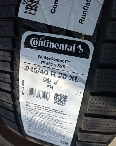 Continental ContiWinterContact TS 860 275/35 R20 и 245/40 R20