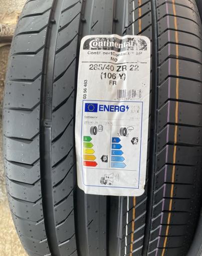 Continental ContiSportContact 5 285/40 R22 и 325/35 R22 106Y