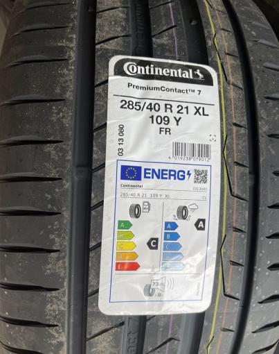 Continental PremiumContact 7 285/40 R21 109Y