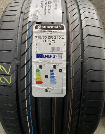 Continental ContiSportContact 5 SUV 275/35 R21 и 315/30 R21 105Y