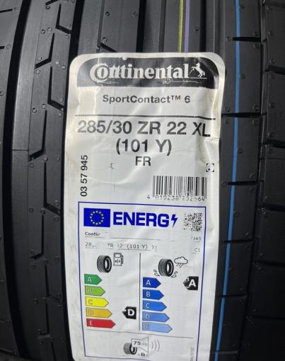 Continental SportContact 6 285/30 R22 101Y