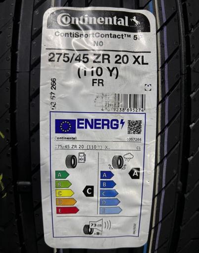 Continental ContiSportContact 5 275/45 R20 и 305/40 R20