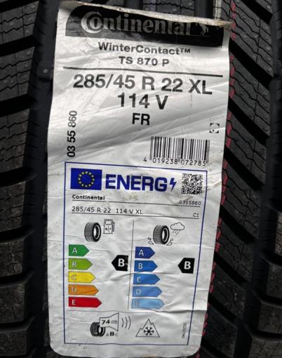 Continental WinterContact TS 870 P 285/45 R22 и 325/40 R22