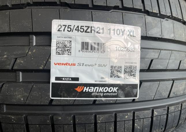 Hankook Ventus S1 Evo 3 K127 275/45 R21 и 315/40 R21 Y