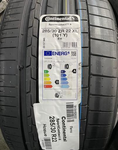 Continental ContiSportContact 6 285/30 R22 101Y