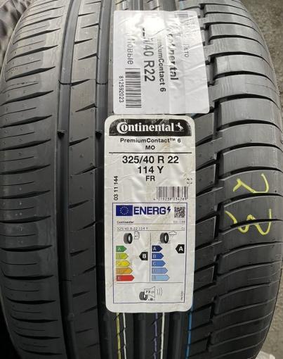 Continental ContiPremiumContact 6 285/45 R22 и 325/40 R22 114Y