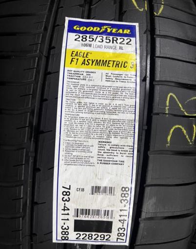 Goodyear Eagle F1 Asymmetric 3 285/35 R22