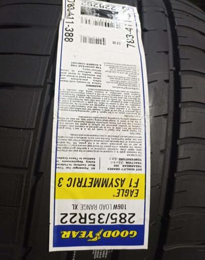 Goodyear Eagle F1 Asymmetric SUV 285/35 R22 106W