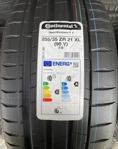 Continental ContiSportContact 7 255/35 R21 и 285/30 R21 98Y