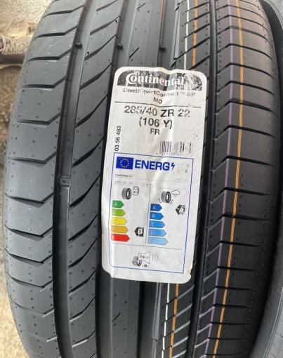 Continental ContiSportContact 5 285/40 R22 и 325/35 R22 106Y