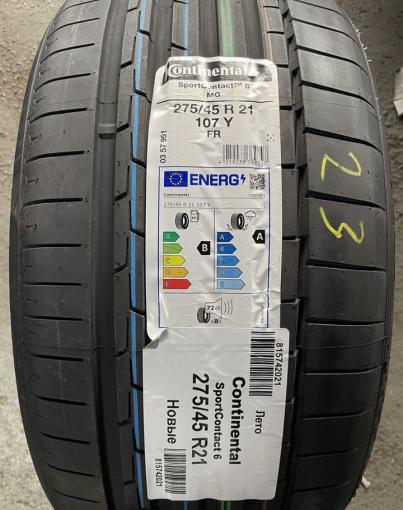 Continental SportContact 6 275/45 R21 и 315/40 R21 107Y