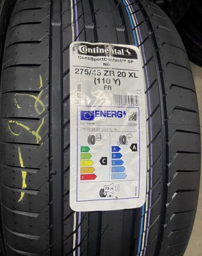 Continental ContiSportContact 5P 275/45 R20 и 305/40 R20 Y