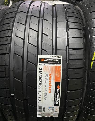 Hankook Ventus S1 Evo 3 K127 275/35 R22 и 315/30 R22 107Y