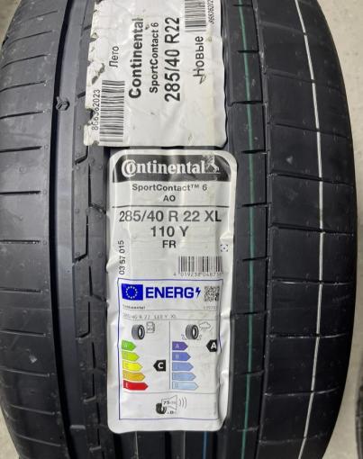 Continental SportContact 6 285/40 R22 110Y