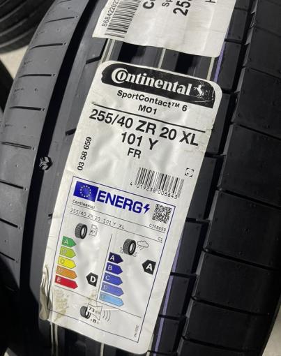 Continental SportContact 6 255/40 R20 и 285/35 R20 Y