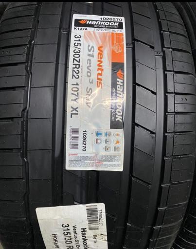 Hankook Ventus S1 Evo 3 K127 275/35 R22 и 315/30 R22 107Y