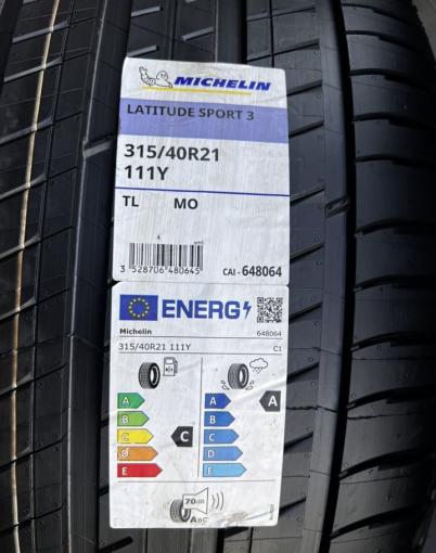 Michelin Latitude Sport 3 315/40 R21 и 275/45 R21