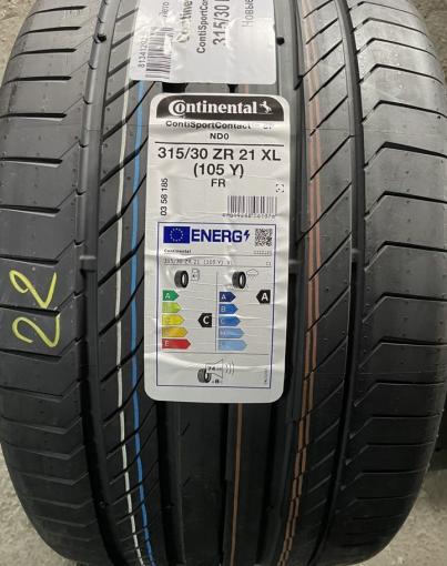 Continental ContiSportContact 5 SUV 275/35 R21 и 315/30 R21 105Y