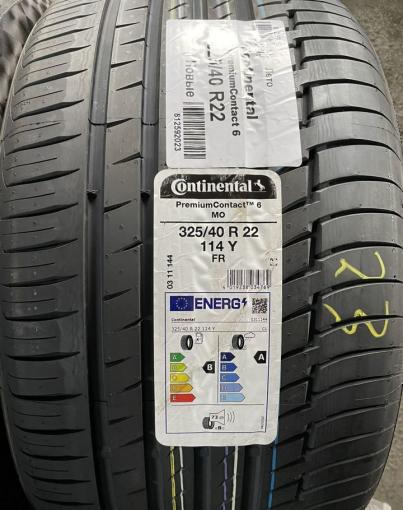 Continental ContiPremiumContact 6 285/45 R22 и 325/40 R22 114Y