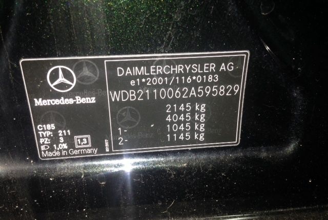 Разбор на запчасти Mercedes E W211 2002-2009