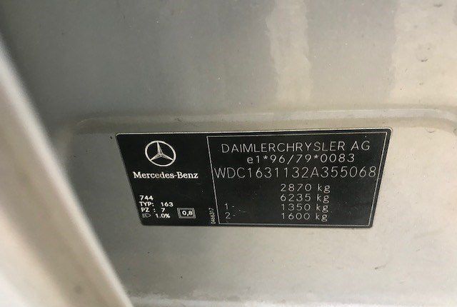 Разбор на запчасти Mercedes ML W163 1998-2004