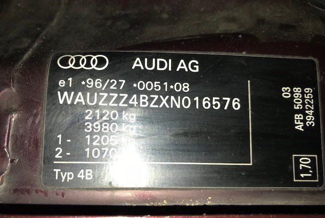 Разбор на запчасти Audi A6 (C5)