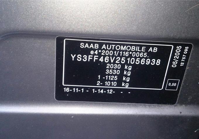 Разбор на запчасти Saab 9-3