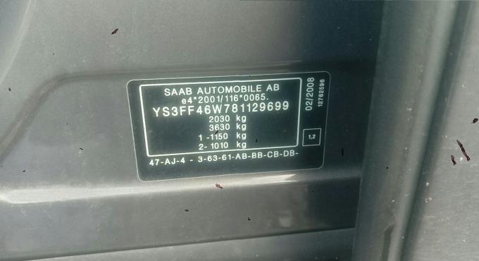 Saab 9-3 Ys3f по запчастям авторазбор Уфа