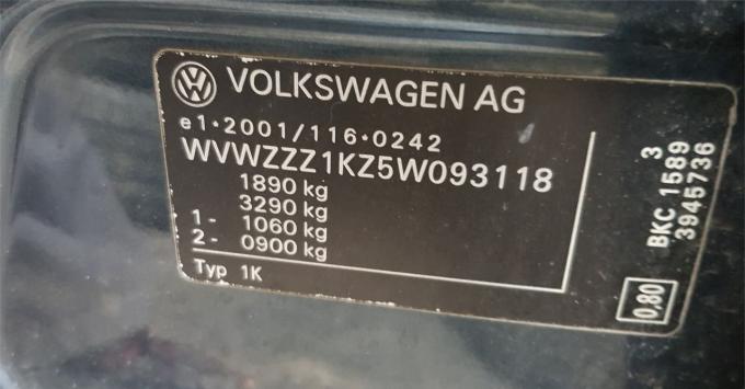 Разбор на запчасти Volkswagen Golf 5 2003-2009