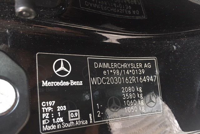 Разобран на запчасти Mercedes C W203 2000-2007