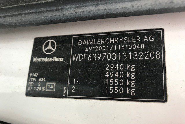 Разбор на запчасти Mercedes Vito W639