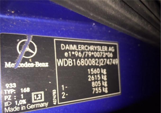 Разбор на запчасти Mercedes A W168 1997-2004