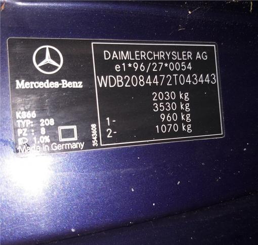 Разбор на запчасти Mercedes CLK W208