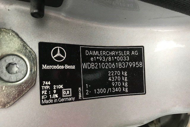 Разбор на запчасти Mercedes E W210