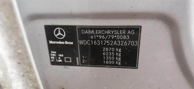 Разбор на запчасти Mercedes ML W163 1998-2004