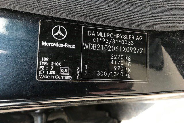 Разбор на запчасти Mercedes E W210