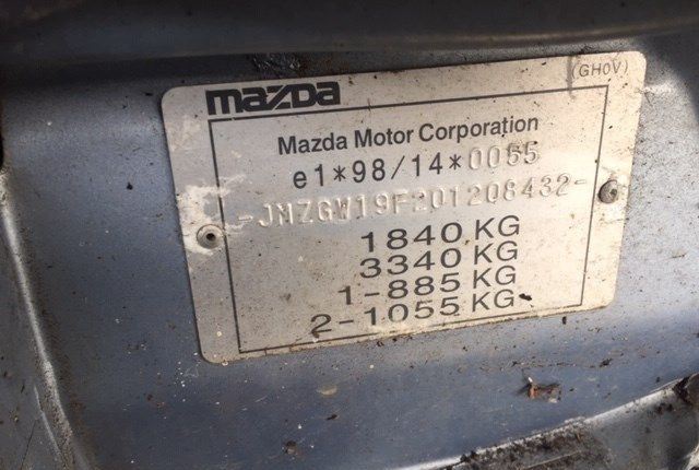 Разбор на запчасти Mazda 626 1997-2001