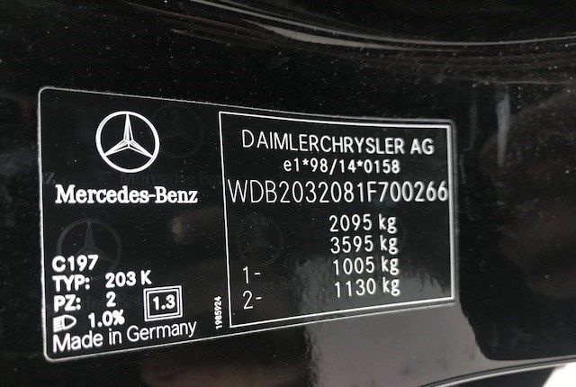 Разбор на запчасти Mercedes C W203