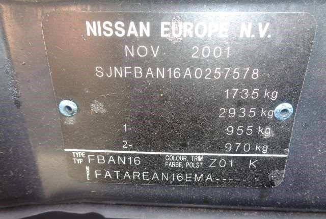 Разбор на запчасти Nissan Almera N16