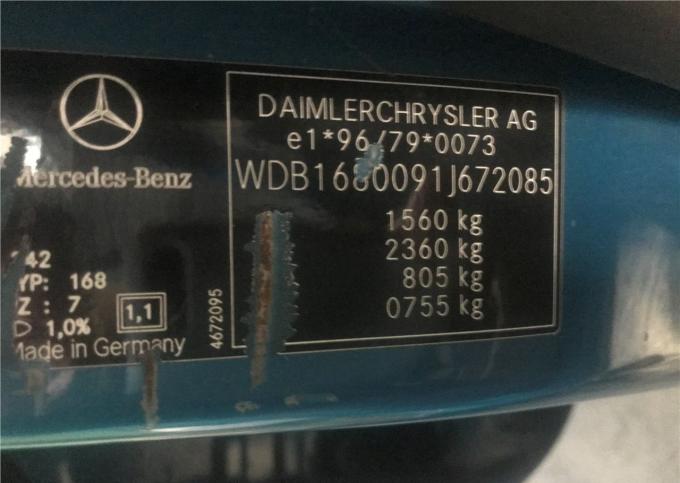 Разбор на запчасти Mercedes A W168 1997-2004