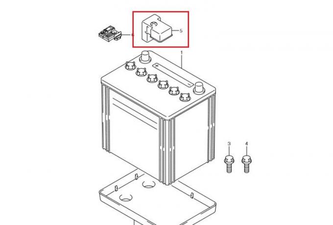 Защита клемм аккумулятора Suzuki Grand Vitara