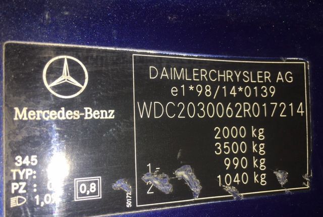 Разбор на запчасти Mercedes C W203