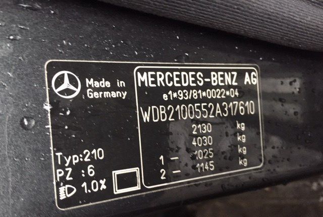 Разбор на запчасти Mercedes E W210