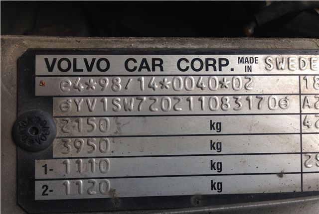 Разбор на запчасти Volvo V70