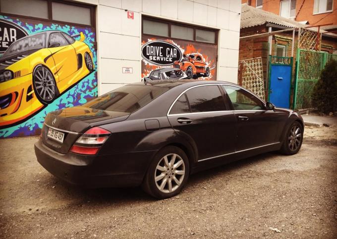 Разбор mercedes benz S класс W221