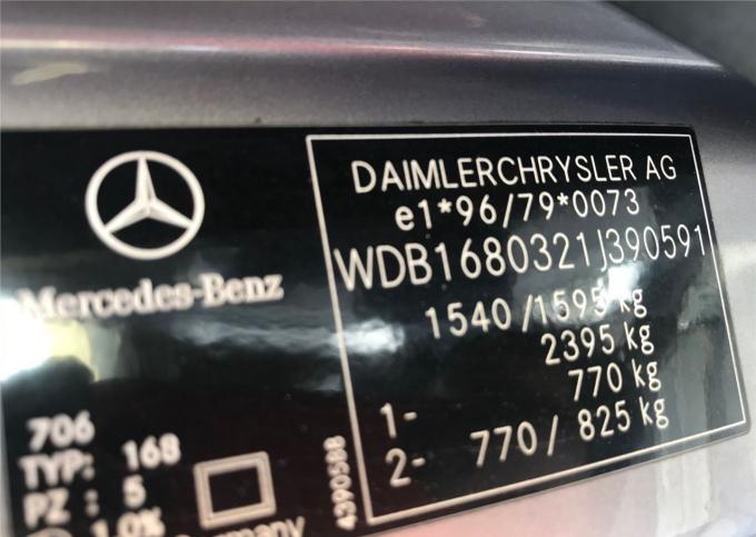 Разбор на запчасти Mercedes A W168