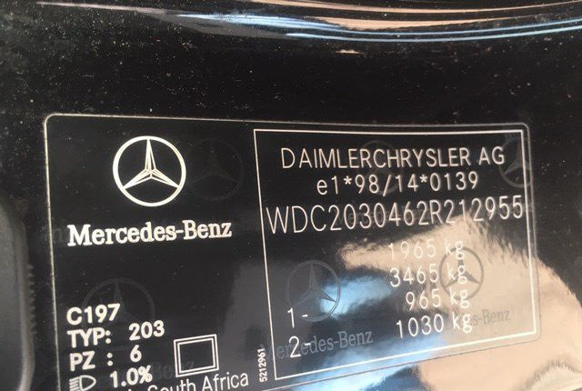 Разбор на запчасти Mercedes C W203 2000-2007