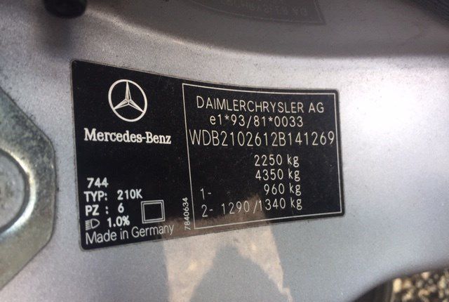 Разбор на запчасти Mercedes E W210 1995-2002