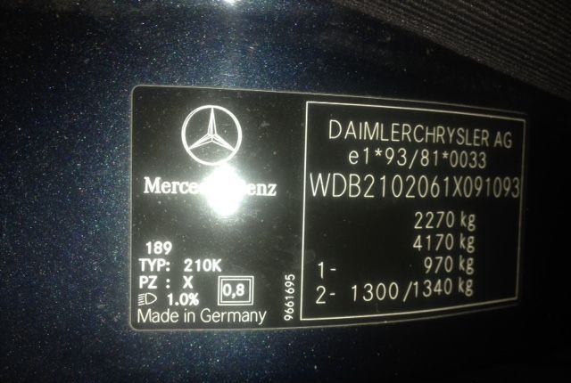 Разбор на запчасти Mercedes E W210